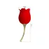 Pretty Love Rose Lover - клиторен вибратор с езиче 2в1 - червен
