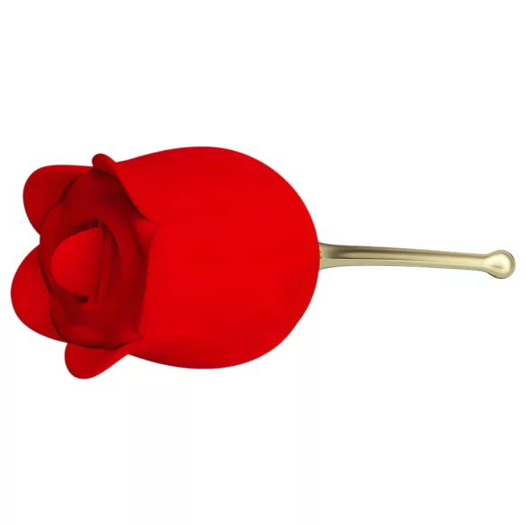 Pretty Love Rose Lover - клиторен вибратор с езиче 2в1 - червен