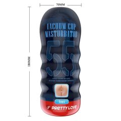   Pretty Love Vacuum Cup - реалистичен фалшив мастурбатор за путка (естествен)
