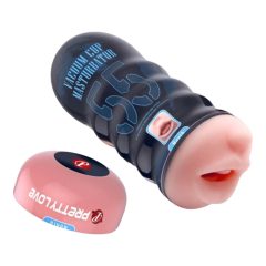   Pretty Love Vacuum Cup - реалистичен мастурбатор за уста (естествен)