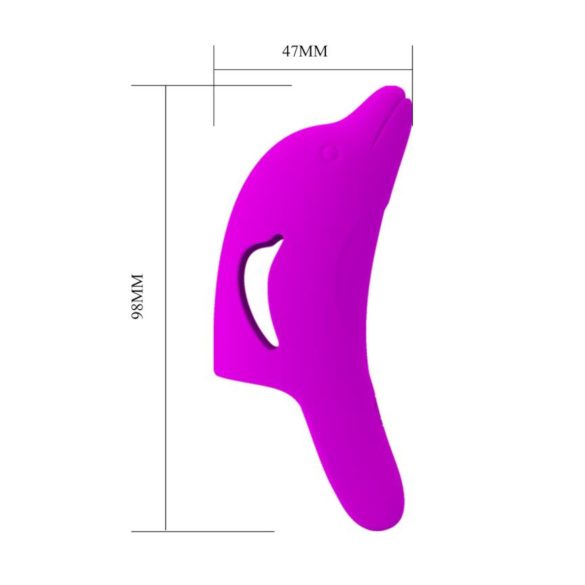 Pretty Love Delphini - вибратор за пръст делфин - лилав