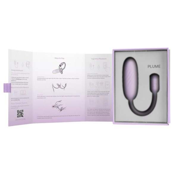 Svakom Plume - 2 в 1 вибриращо яйце (лилаво)