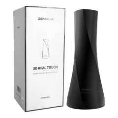   Zemalia 3D Real Touch - реалистичен калъф с изкуствен перфоратор (черно - естествено)