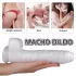 Sex HD Martin - дилдо с тестиси и вакуум - реалистичен - бял