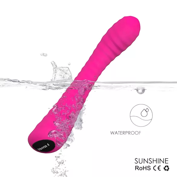 Sex HD Sunshine - вибратор за G-точка - релефен - акумулаторен - розов