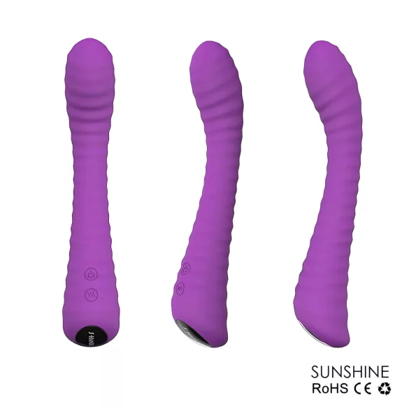 Sex HD Sunshine - вибратор за G-точка - релефен - акумулаторен - лилав