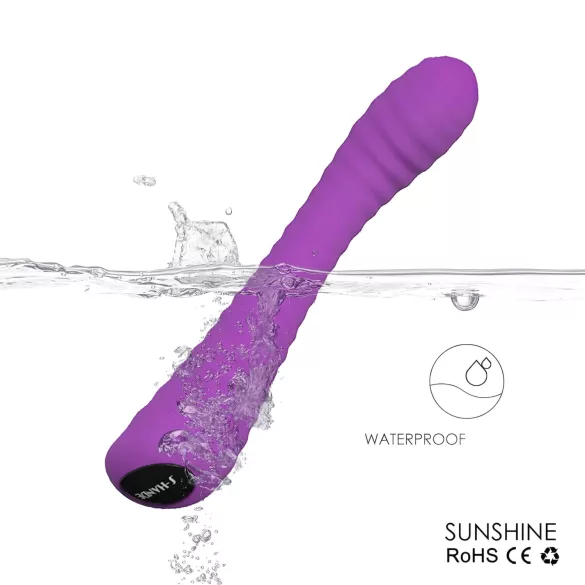 Sex HD Sunshine - вибратор за G-точка - релефен - акумулаторен - лилав