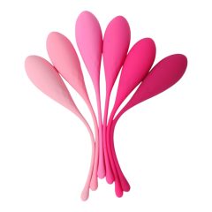   Sex HD Eggs - Комплект от 6 конусовидни топки (розови)