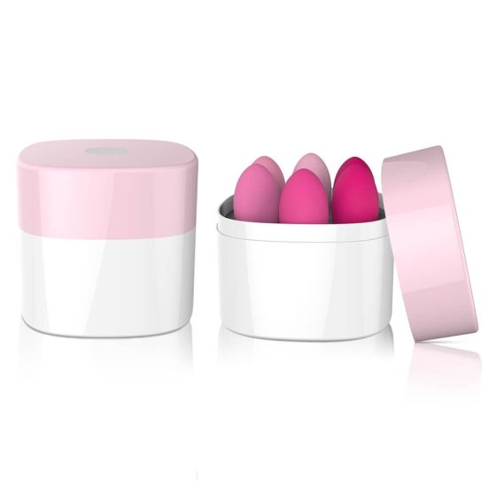 Sex HD Eggs - Комплект от 6 конусовидни топки (розови)
