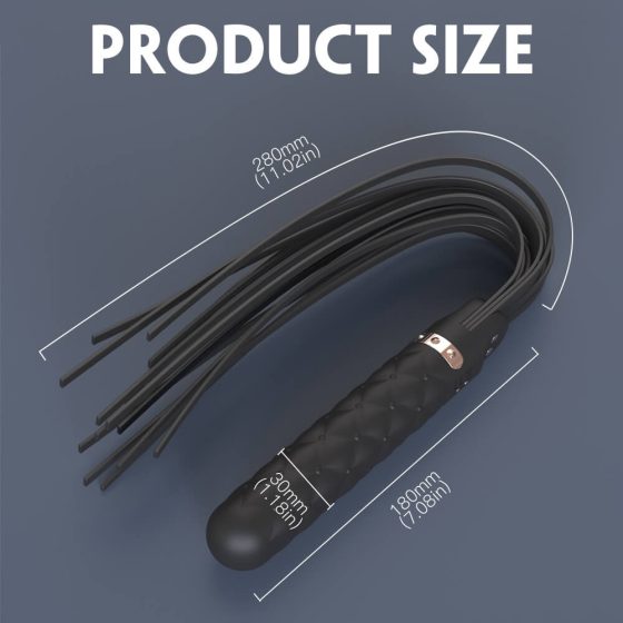 Sex HD Bloody Mary - Акумулаторни, водоустойчиви вибратори и камшик (черни)