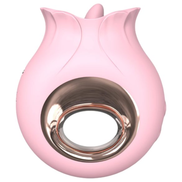 Sex HD French Kiss - вибриращ лизинг за жени - силикон, розов