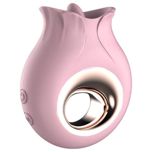 Sex HD French Kiss - вибриращ лизинг за жени - силикон, розов