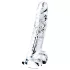 Lovetoy Flawless Clear - дилдо с вакуум основа - 19 см - прозрачен