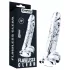 Lovetoy Flawless Clear - дилдо с вакуум основа - 19 см - прозрачен