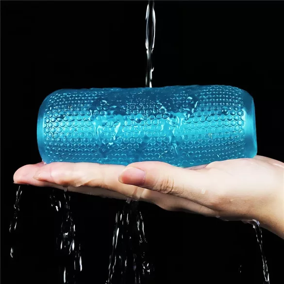 Lovetoy - двустранен мастурбатор с релеф - син