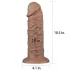 Lovetoy Chubby - реалистично дилдо с вендуза - 25 см - телесен цвят