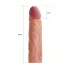 Lovetoy Pleasure X-tender - удължител за пенис - 19 см - телесен цвят