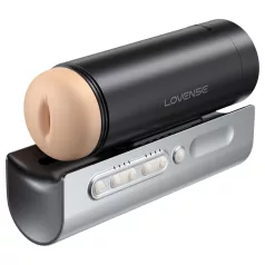   Lovense Solace Pro - мастурбатор за мъже с бутална функция, управляван чрез приложение (черен)