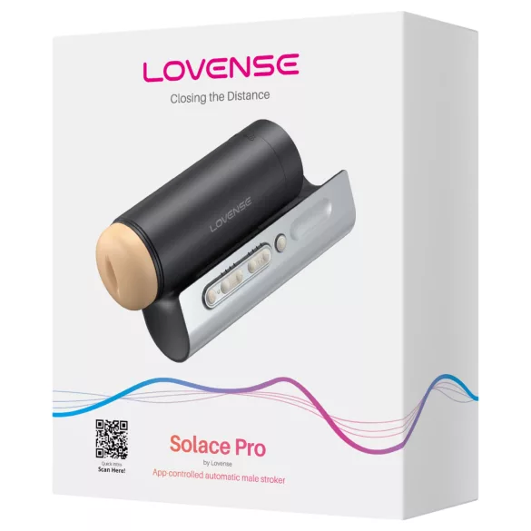 LOVENSE Solace Pro - мъжки мастурбатор с автоматично движение - черен