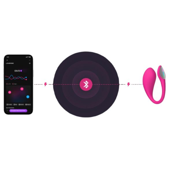 LOVENSE Lush 4 - виброяйце с Bluetooth управление - розово