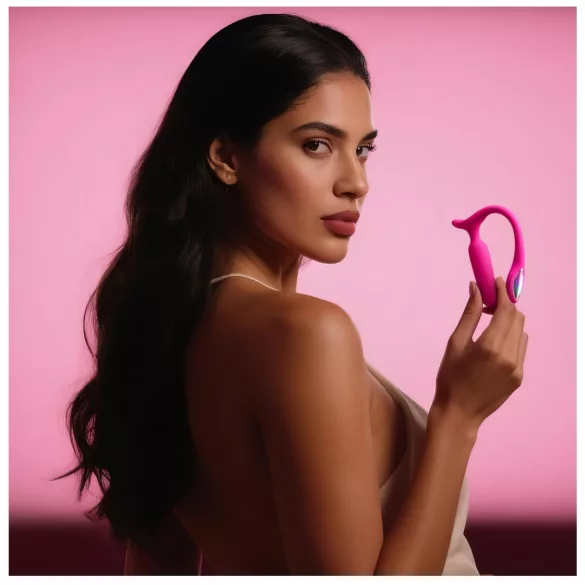 Lovense Lush Anal - анален вибратор с управление чрез приложение, с LED светлина - розов