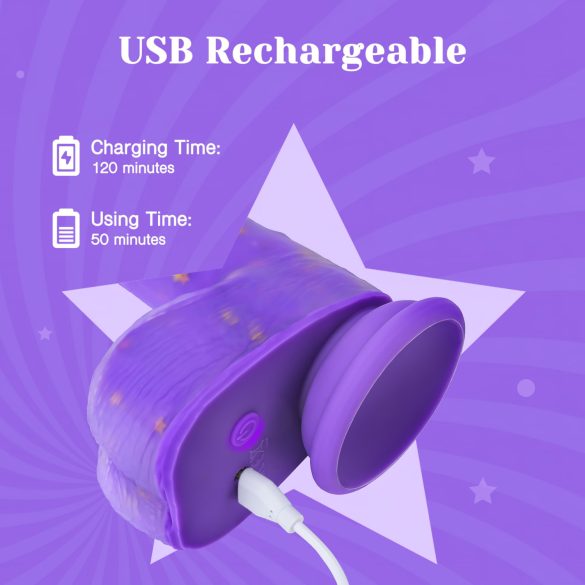 Tracy's Dog Jelivoy - реалистичен вибратор - 22 см - лилав