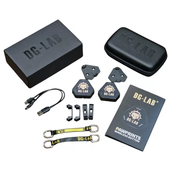 DG-LAB PawPrints - безжичен сензорен бутон (черен) - 2 бр.