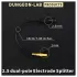 DG-LAB - електроден разклонител от гнездо 2,5 mm към 2 mm (черен)