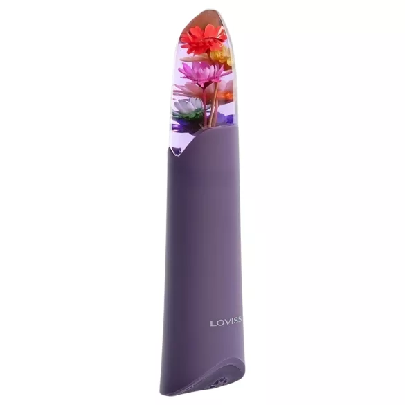 LOVISS Flower - мини вибратор тип пръчица (лилав)