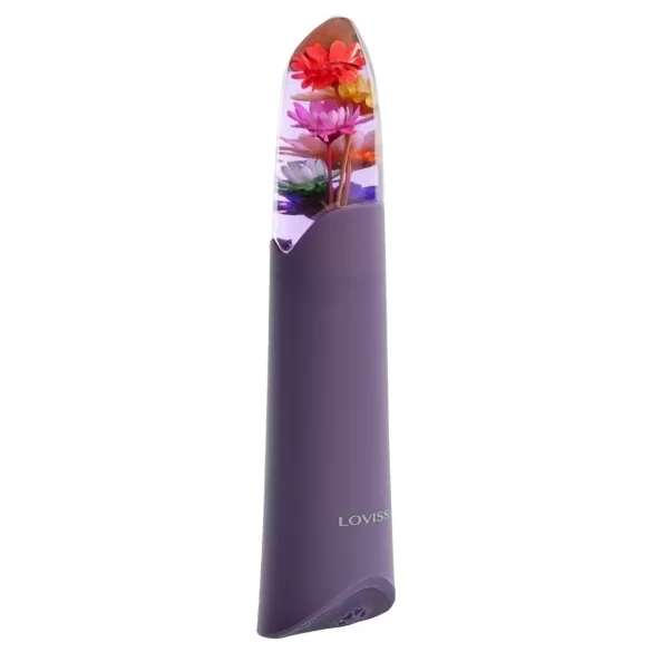 LOVISS Flower - мини вибратор тип пръчица (лилав)