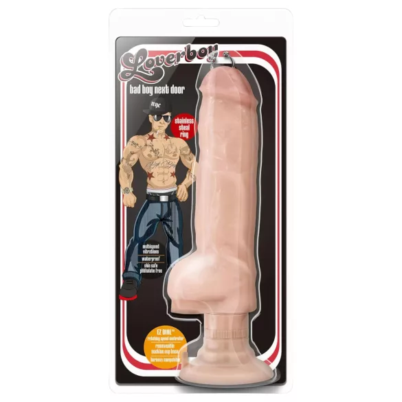 Blush Bad Boy - вибратор с пиърсинг - 33 см - телесен цвят