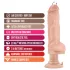 Blush Bad Boy - вибратор с пиърсинг - 33 см - телесен цвят
