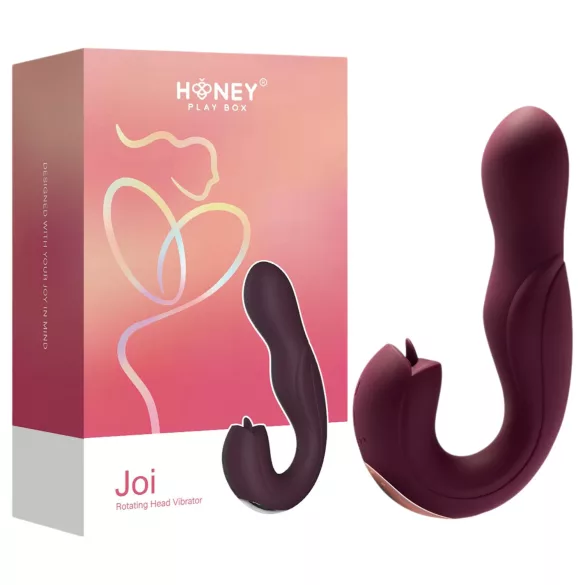 Honey Play Box Joi - вибратор за G-точка с въртяща и галища глава - лилав