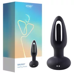   Honey Play Box Snuggy - анален вибратор с езиче - черен