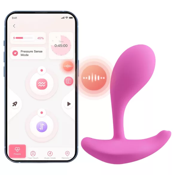 Honey Play Box Oly 2 - вибратор за G-точка и клитора с управление чрез приложение (розов)