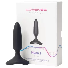   LOVENSE Hush 2 XS - мал презареждаем анален вибратор (25 мм) - черен
