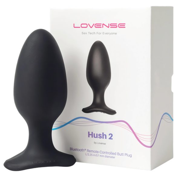 LOVENSE Hush 2 L - мини анален вибратор с акумулатор (57мм) - черен