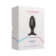   LOVENSE Hush 2 L - презареждащ се малък анален вибратор (57 мм) - черен
