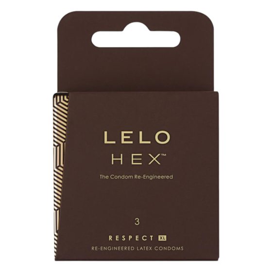 LELO Hex Respect XL - луксозен презерватив (3бр.)
