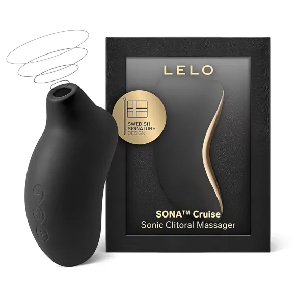 LELO Sona Cruise - вибратор за клитор с вълни - черен