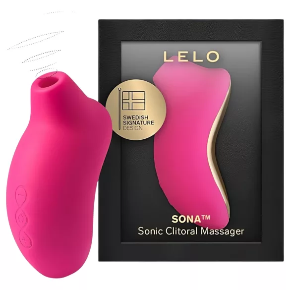 LELO Sona - вибратор за клитор с вълни - череша