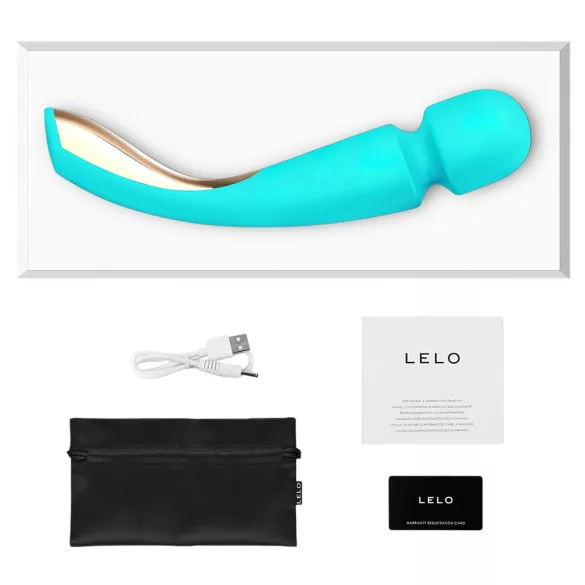 LELO Smart Wand 2 - масажен вибратор - голям - акумулаторен - тюркоаз