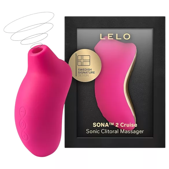 LELO Sona 2 Cruise - стимулатор за клитор с вълни - череша