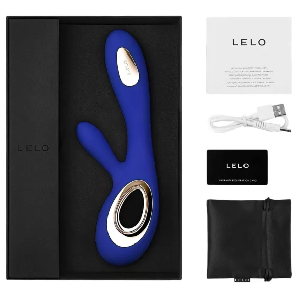 LELO Soraya Wave - вибратор за точка G и клитор с вълнообразно движение - син
