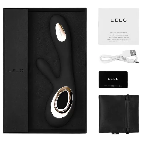 LELO Soraya Wave - вибратор с клиторна приставка и движеща се глава - черен