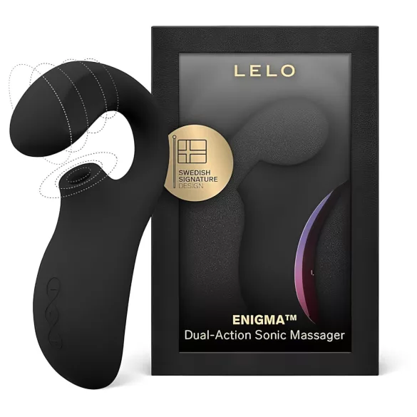 LELO Enigma - акумулаторен водоустойчив 2в1 G-точка вибратор - черен