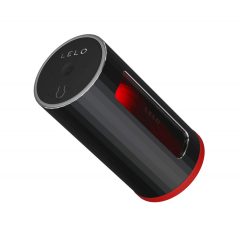   LELO F1s V2 - интерактивен мастурбатор (черно-червен)