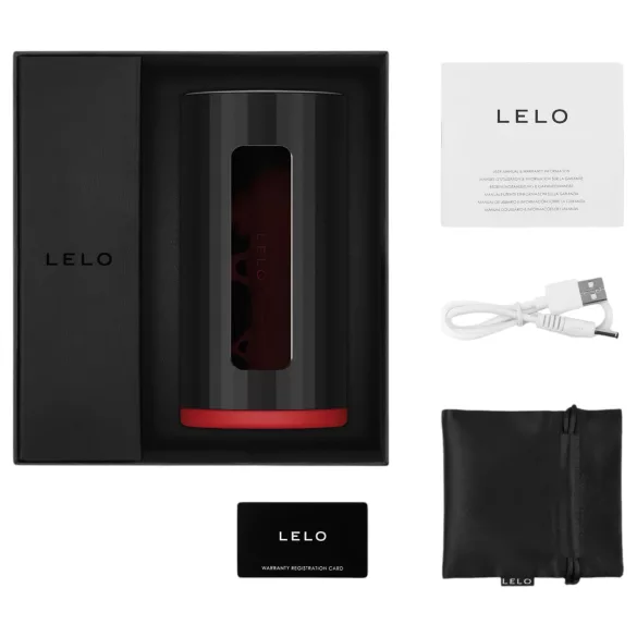 LELO F1s V2 - интерактивен мастурбатор - червен