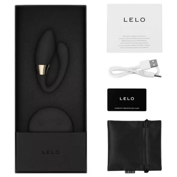 LELO Tiani Duo - вибратор за двойки - силикон - черен