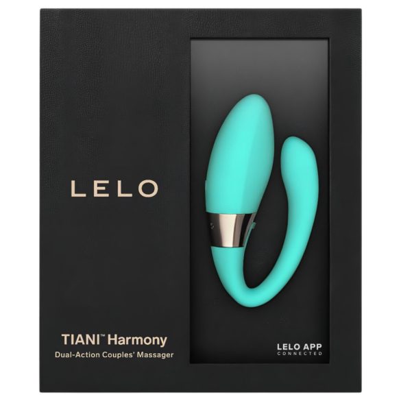 LELO Tiani Harmony - вибратор за двойки с дистанционно - акумулаторен, тюркоаз